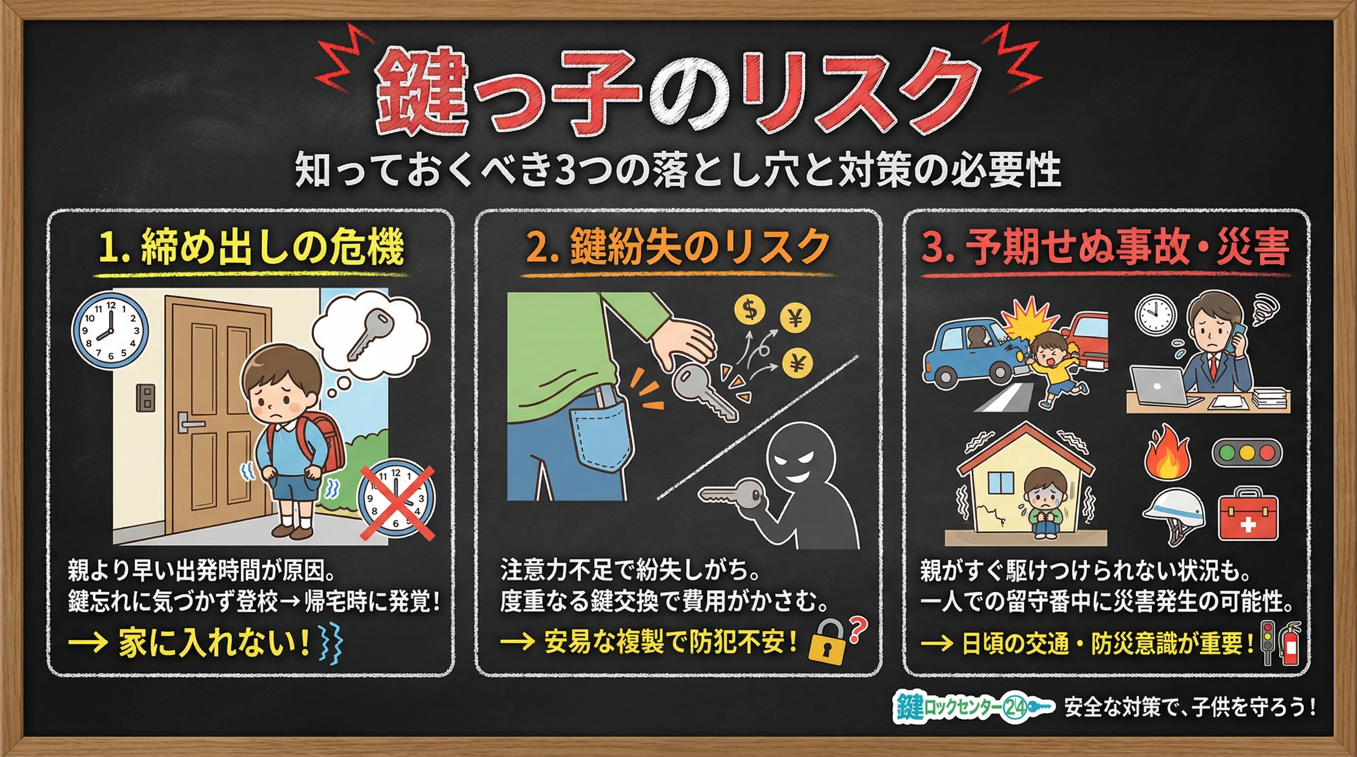 鍵っ子は危ない?リスクと対処法3選