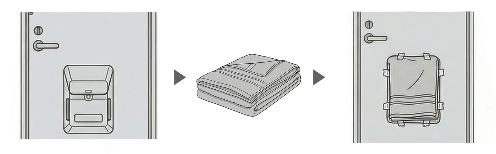 ドアポストの隙間を塞ぐ防犯対策