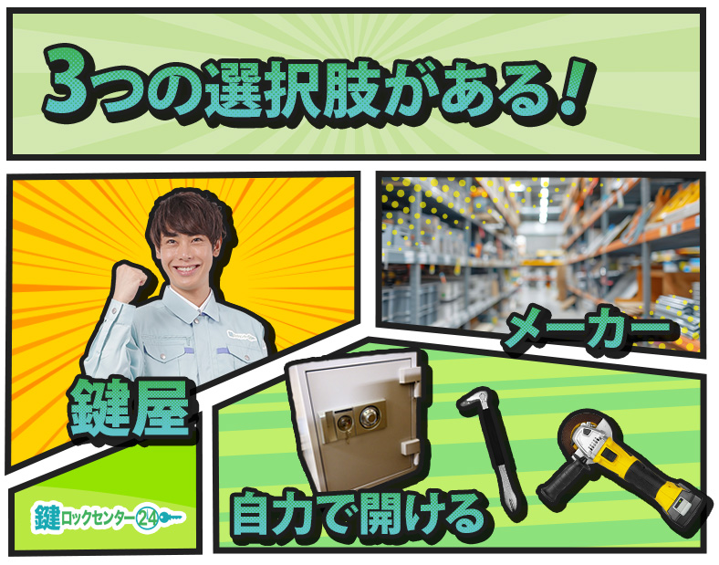 金庫が開かない時の解決法