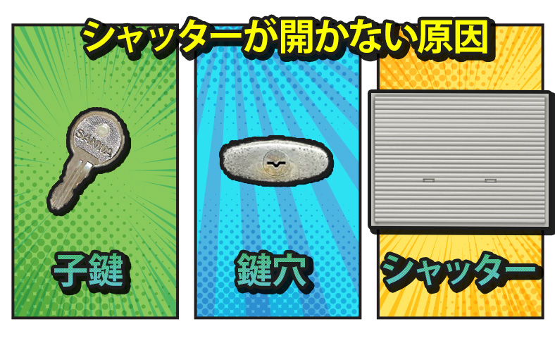 シャッターが開かない原因