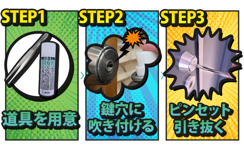 自力で鍵を引き抜く方法