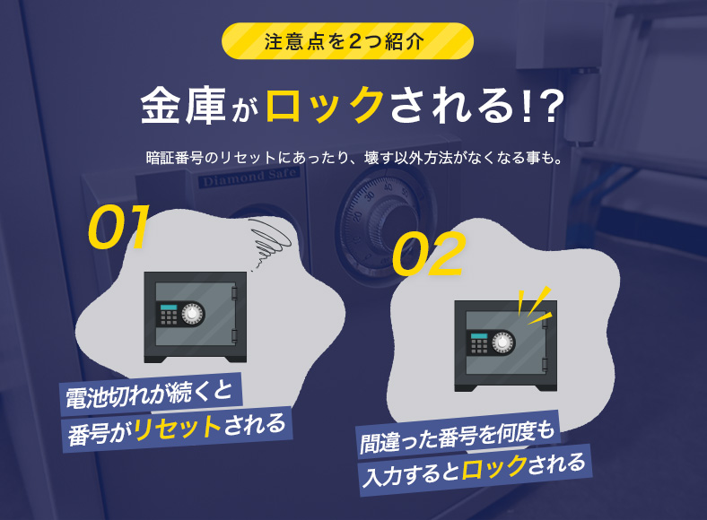ダイヤル式金庫を開ける際の注意点