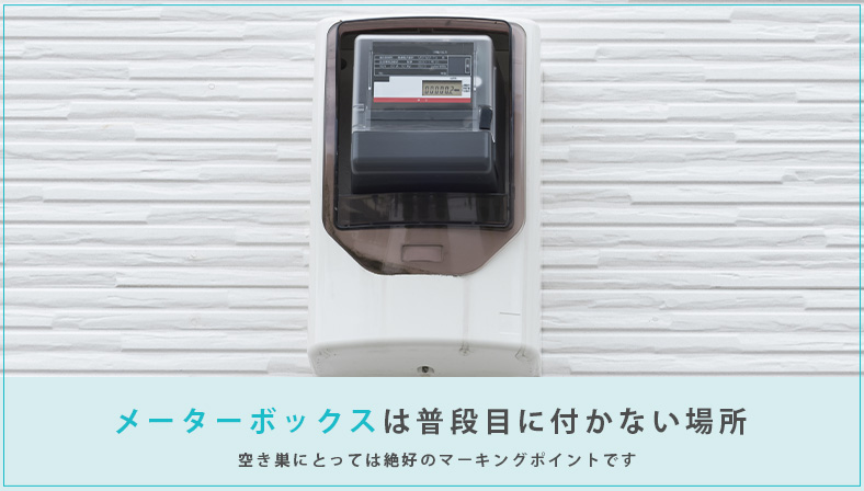 外回りのマーキングポイント