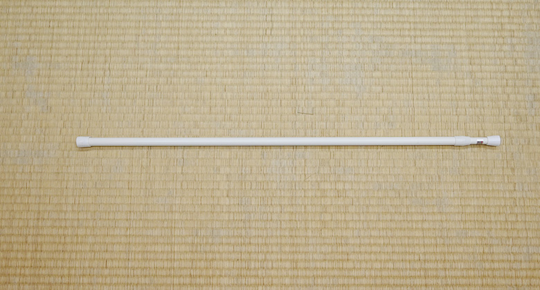 100均でもできる即席のロック※ツッパリ棒、消しゴム