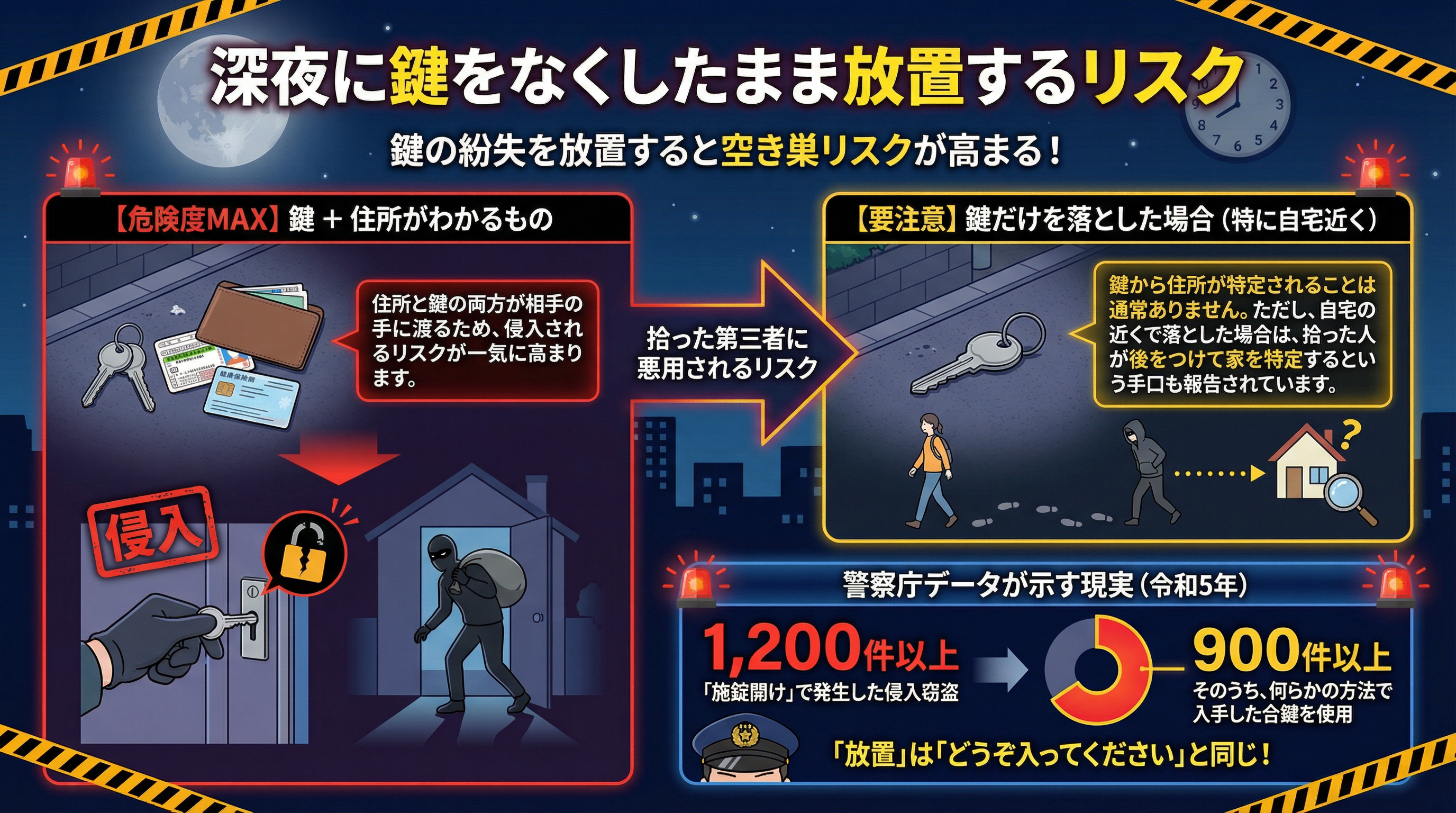 鍵を交換しないリスク