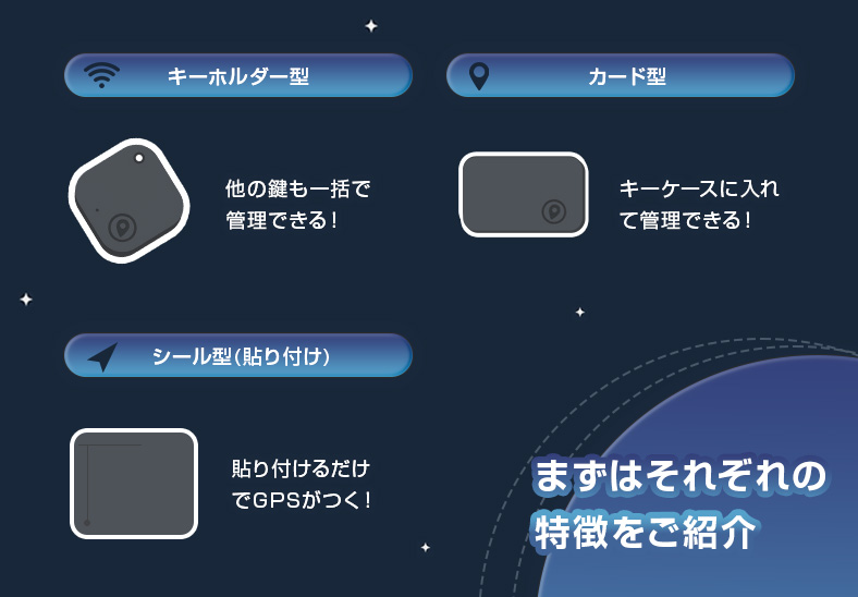 車の鍵にGPSがつけられる種類