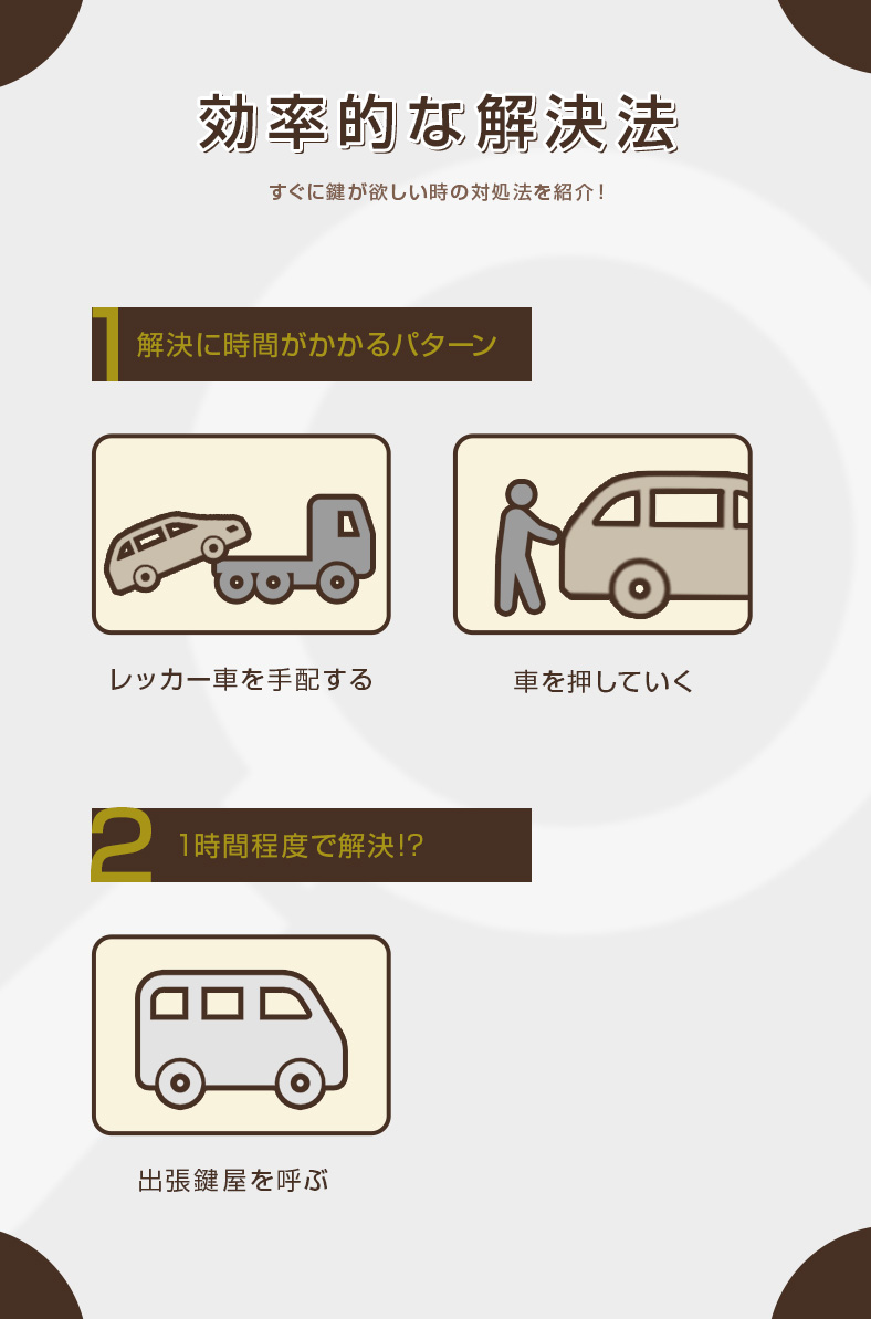 社用車の合鍵を作成する方法