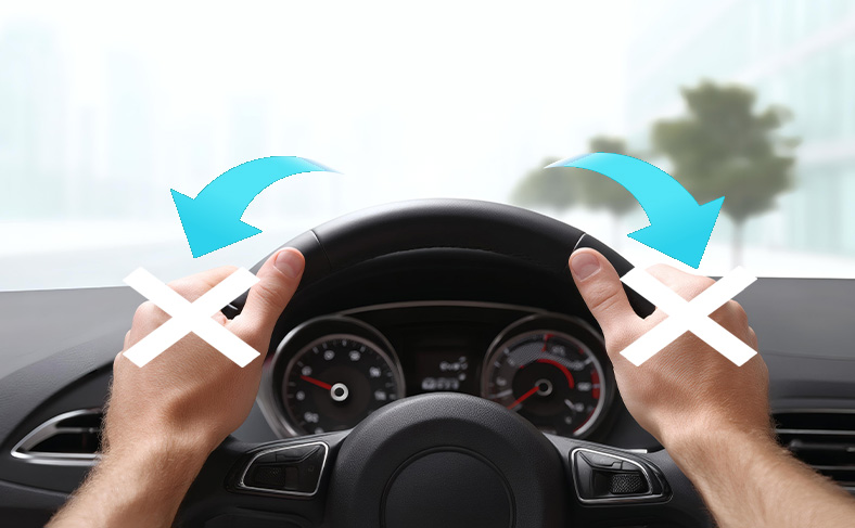 ハンドルロックで鍵に圧力がかかっている