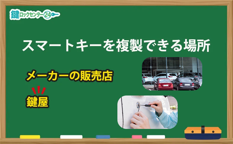 スマートキーを複製できる場所